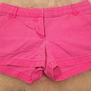 J. Crew Hot Pink Chino Shorts